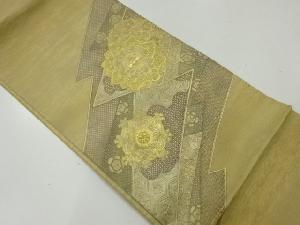 リサイクル　本場大島紬汕頭蘇州刺繍華紋模様袋帯